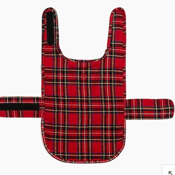J Crew Crewmutts Red Plaid Cotton Vest for Dogs - Picture 2 of 3
